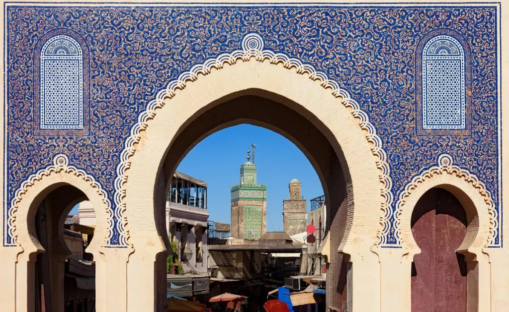 Bab Boujloud the blue gate in Fes