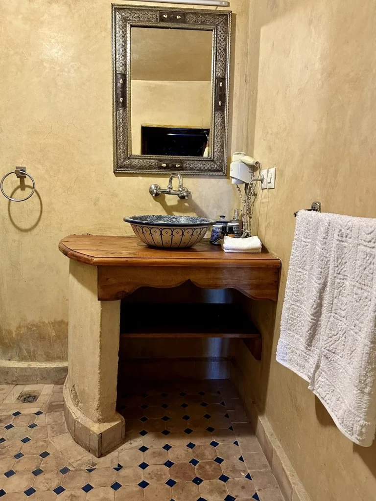 Bathroom 1st floor at Riad Layalina Fes
