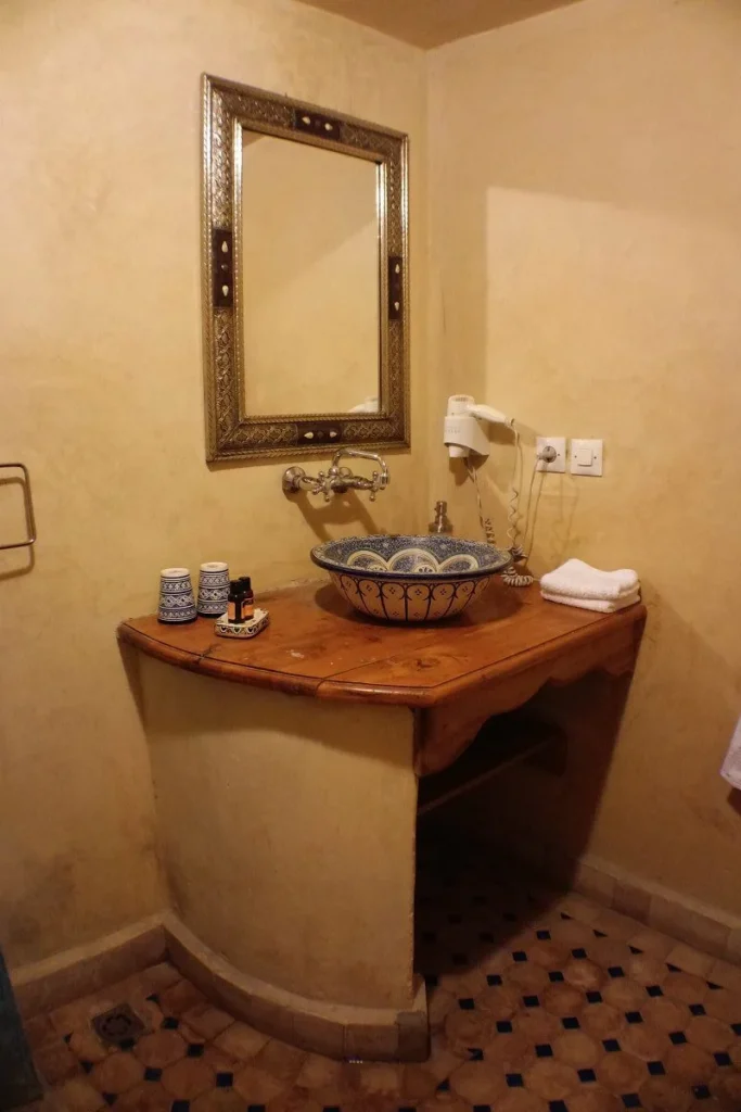 Bathroom 1st floor at Riad Layalina Fez