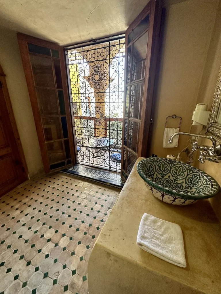 Junior suite bathroom Riad Layalina Fez