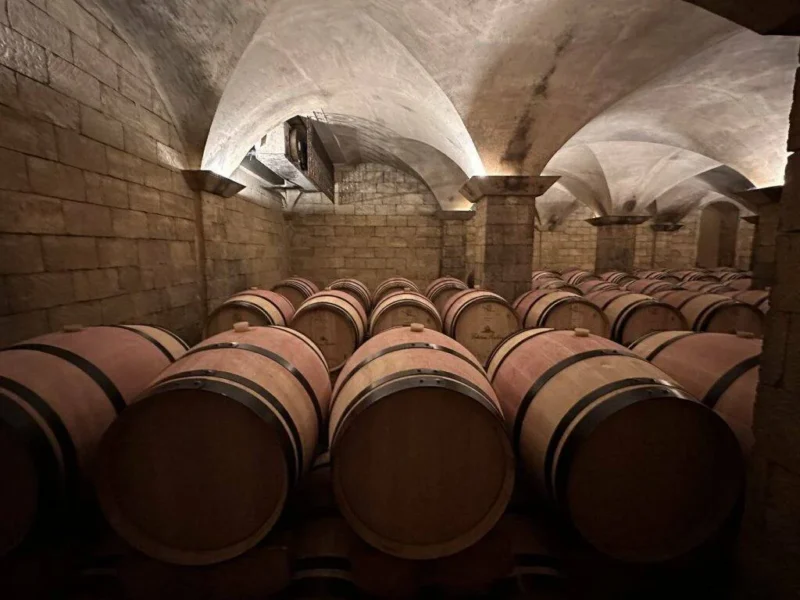 Chateau Roslane oak barrels, Meknes
