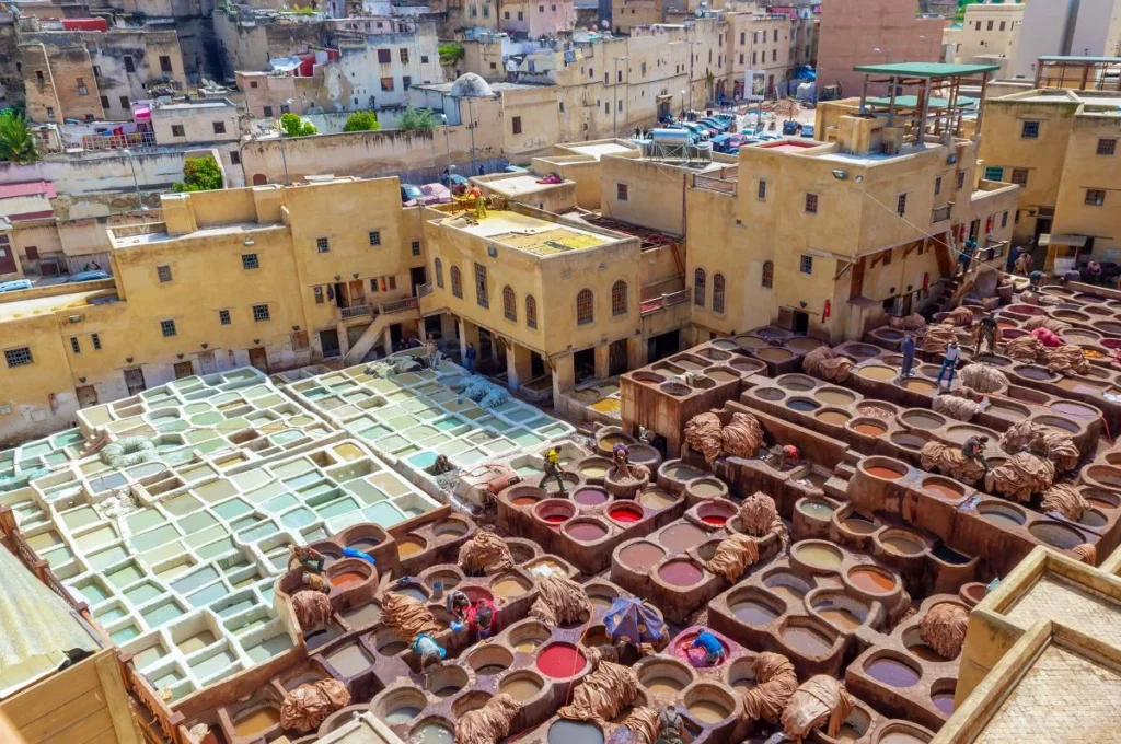Debbaghine tanneries, Fes Morocco