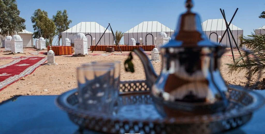Detail of Erg Chebbi desert camp, Merzouga