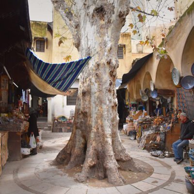 El Henna, place souk du henné à Fes