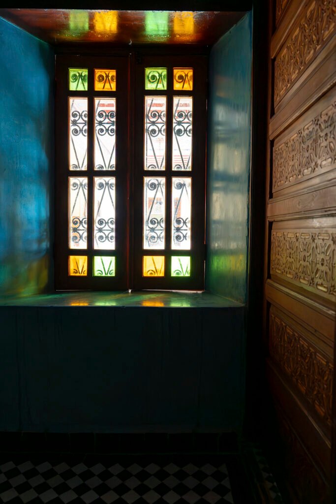 Fenêtre vitraux Riad Layalina Fes