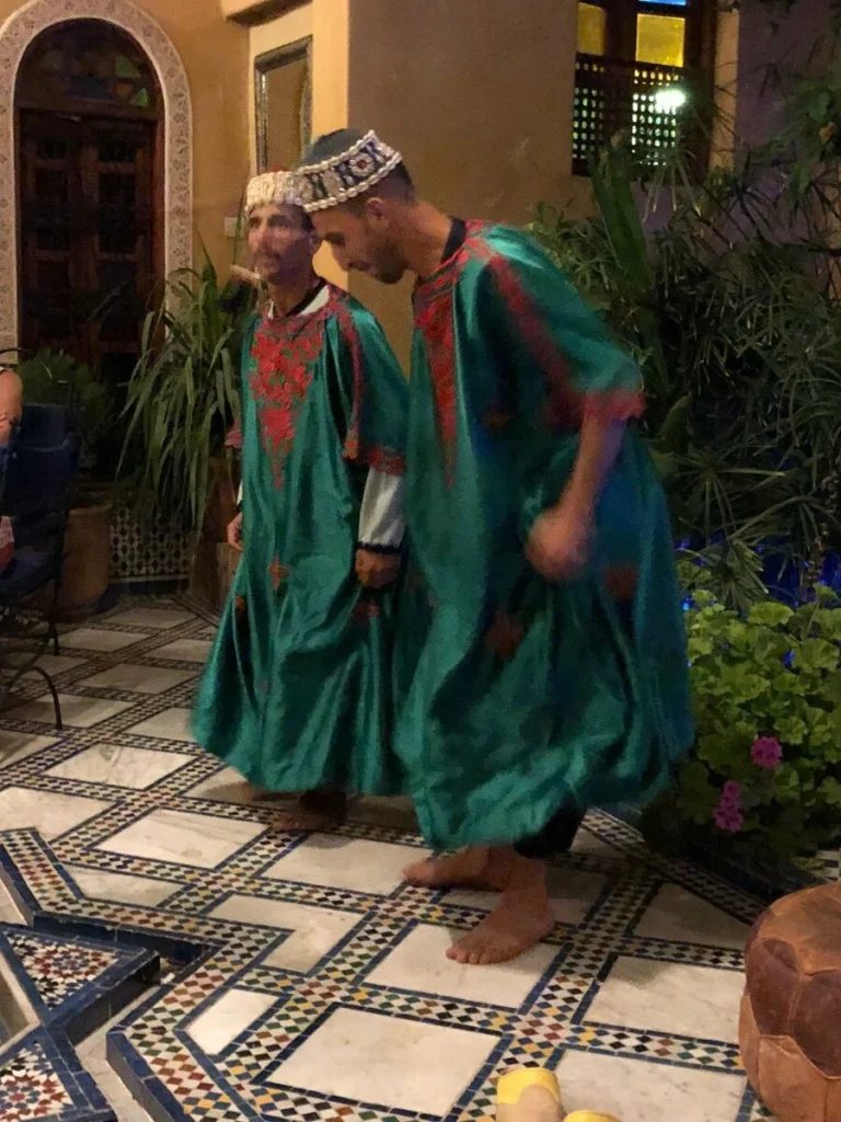 Gnawa group entertainment at Riad Layalina Fes