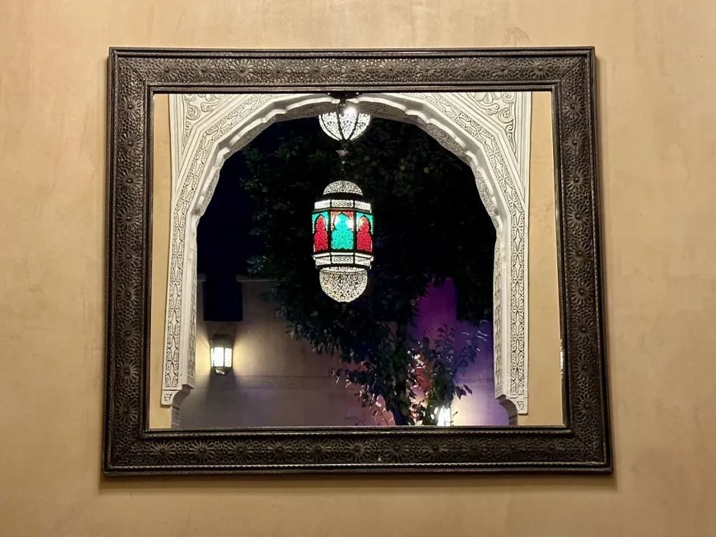 Main lighting of the patio Riad Layalina Fes