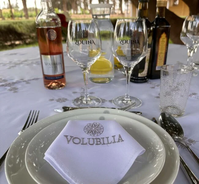 Lunch and wine tasting at Villa Volubilia, Meknes Lunch and wine tasting at Villa Volubilia, Meknes