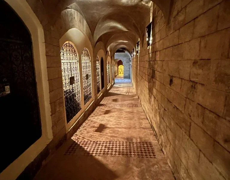 Magnificent vaulted cellars Chateau Roslane, Meknes