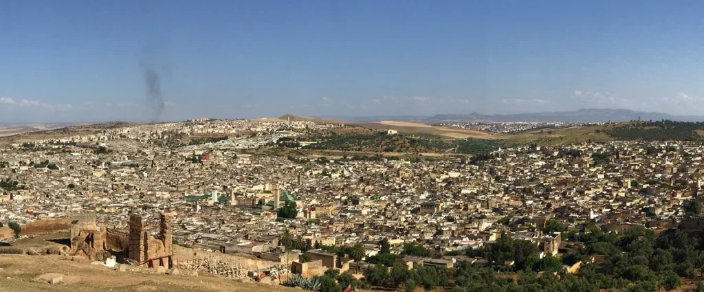Magnificent view over Fes medina, Morocco