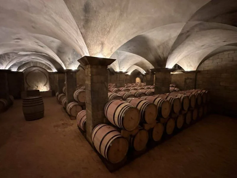 Oak barrels Chateau Roslane in Meknes