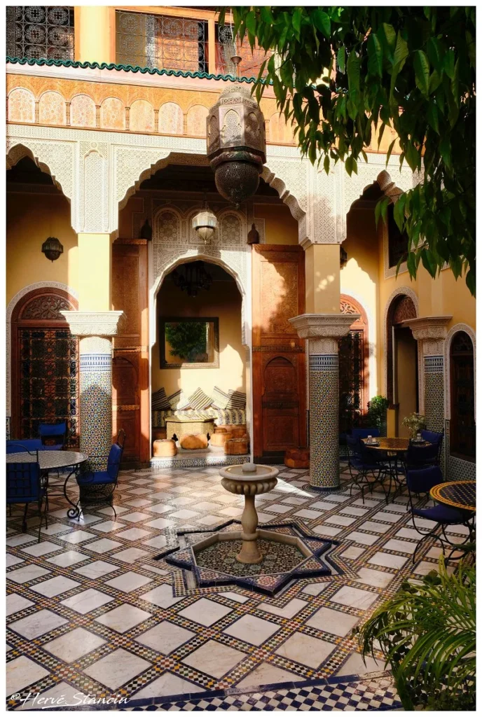Patio view at Riad Layalina Fes