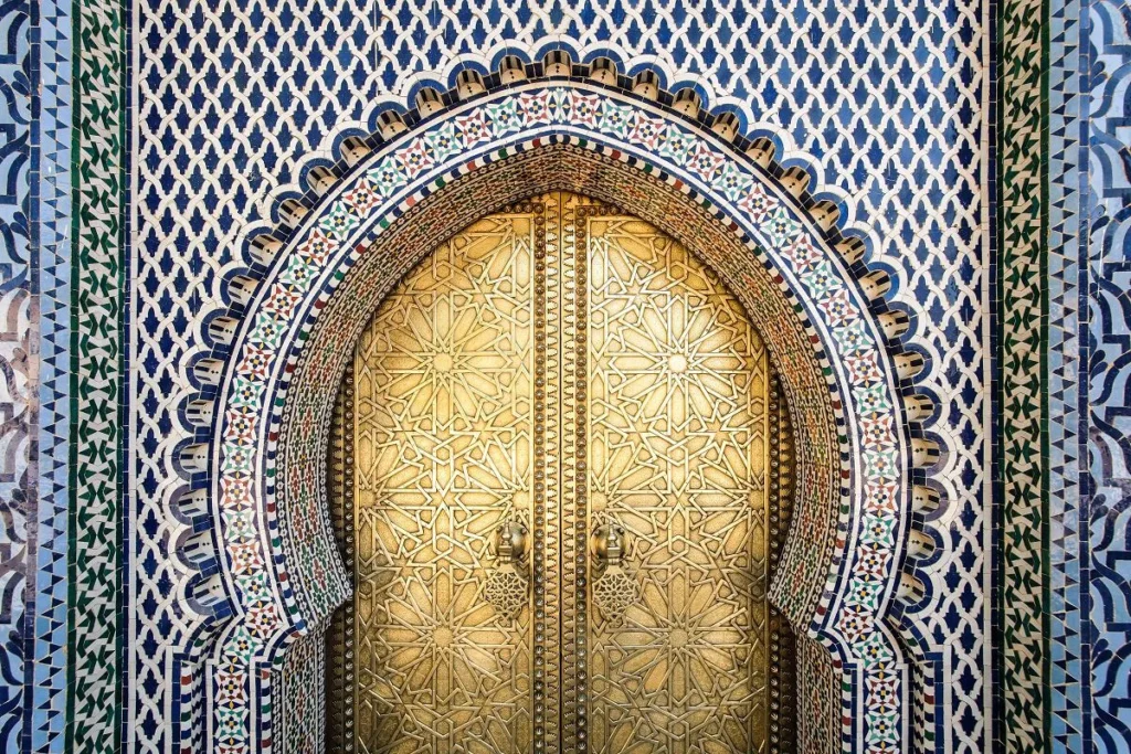 Royal palace door Fes
