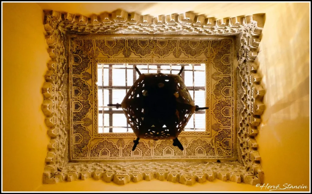 Stucco detail Riad Layalina Fes