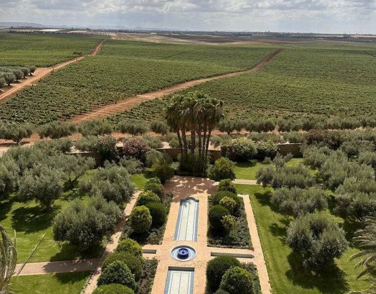 View of Chateau Roslane estate in Meknes