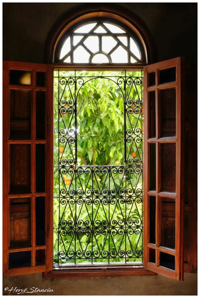 View from superior double room bathroom Riad Layalina Fes