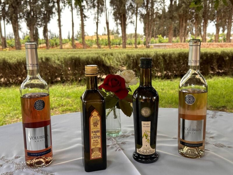 Vins et huile d'olive exceptionnels Domaine Villa Volubilia, excursion route des vins Meknes