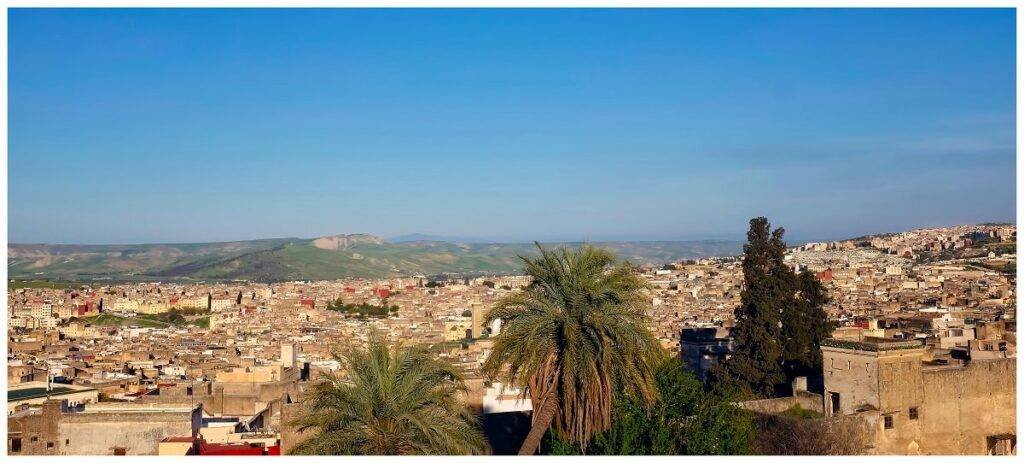 Vue depuis la terrasse Hotel Riad Layalina Fes, Maroc