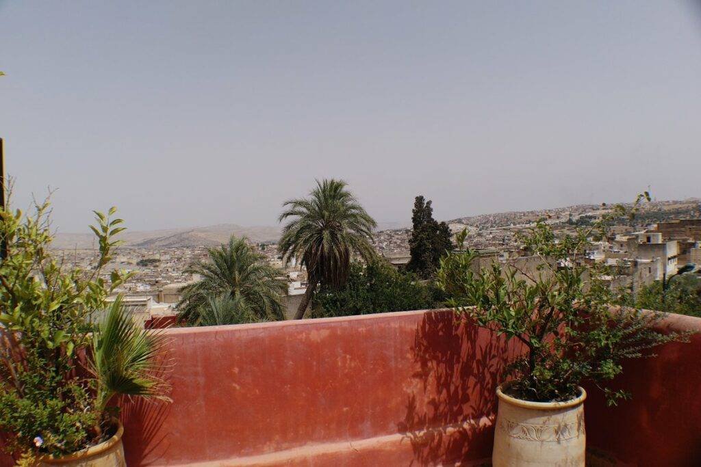 Vue panoramique 360 Riad Layalina Fes, Maroc
